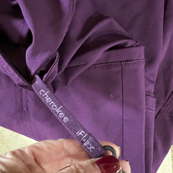SCRUBS !! Cherokee Flex Purple scrub pants in PXL - Picture 6 of 12